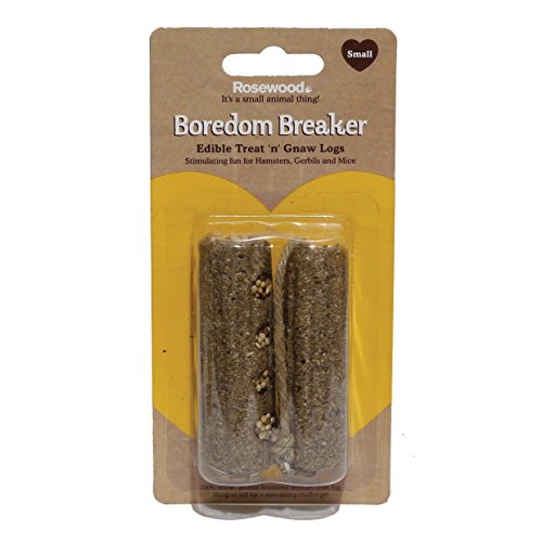 Rosewood Boredom Breaker Tratar 'n' Roer Troncos, pequeñas, 2 Piezas