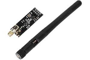 ViaGasaFamido NRF24L01 + PA + LNA bezprzewodowy moduł nadawczo-odbiorczy RF moduł nadawczo-odbiorczy 2.4G 1100 m z anteną w antystatycznej piance kompatybilny z Rduino,Moduł