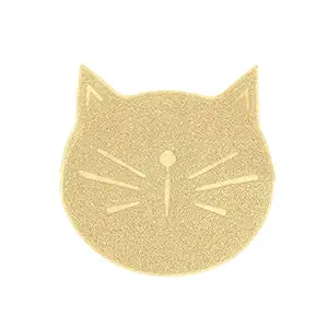 Emily Pets Pet Cat Litter Mat Non Slip Litter Tracking Mat Traps Litter from Box and Cats Easy Clean for Kitty (Color:Being, Size:38 X 38 cm)