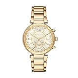 Michael Kors MK6362 SAWYER Chronograph Uhr Damenuhr Edelstahl vergoldet 5 bar Analog Chrono Datum Gold