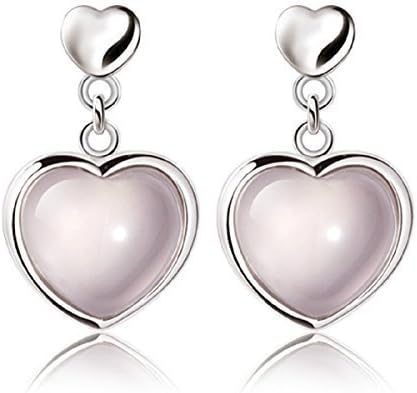 Natural Stone stud Earrings fashion Jewellery for women Rose Quartz