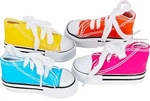 Bonka Bird Toys 4 Mini Sneaker Bird Toy Parrot Craft Cage Toys Cages Small Dog,cat Pet Cockatiel,African Grey,Cockatoo