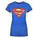 Produktbild Superman Damen SchildLogo T-Shirt (S) (Blau)