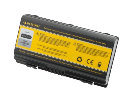 PATONA Laptop Akku für Asus X51RL | X51R | X51L | X51H | X51 | T12Ug | T12Ug | T12Mg | T12Mg | T12Jg | T12Fg | T12Er | T12C | T12 – Packard Bell MX66-207 | MX66 | MX65-042 | MX65 | MX52 | MX51 | MX45 | MX36 | MX35 – [ Li-ion; 4400mAh; schwarz ] - 2
