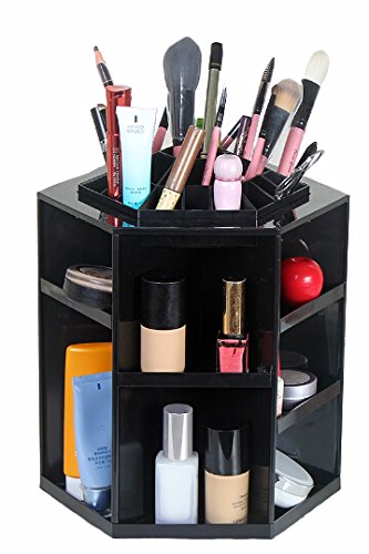 Bereits montiert 1x 360° drehender Kosmetik Organizer schwarz neu (Rechnung mit Mwst.) - 2