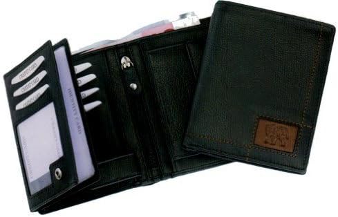 'Elephant 10/982 "Dubai Nappa Real Leather Wallet Black or Dark Brown ca. 9.4 x 12.1 cm black