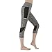 Produktbild SOthread(TM) Damen Mesh-Nähte, hohe Taille, Stretch, Laufen, Fitness, 7 Punkte, Yoga, Leggings für Frauen - Grau - Groß