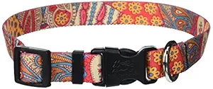 Yellow Dog Design Bohemian Patchwork Dog Collar Fits Neck 14 to 20