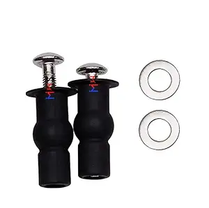 MHS hydraulic soft closing toilet seat cover fitting fixing screws only with rubber part washer and screws pack of 1 set