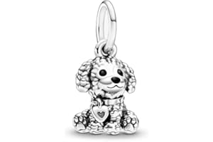 Lkwidi Abalorios Charms Colgantes de Animales de amor familiar Cuentas Plata de Ley 925 con Compatible con Pulsera Europeo, Charms para Mujer