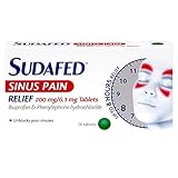 Sudafed Sinus Pain Relief 200mg/6.1mg Tablets 16S