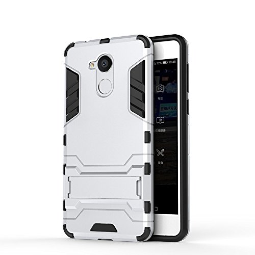 Custodie e cover Per Huawei Nova Smart,TPU +PC combinata,una protezione a 360 gradi,durevole, forte,di prima classe tecnologia anti-shock(bianco)