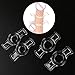 Produktbild ECMQS TPE Cock Ring Set, 4-Teiliges-Set Für Männer und Paare, Penisringe aus Silikon, Cockringe Für Langanhaltende Erektion, Transparent
