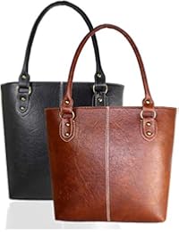 Fargo Fine Line PU Leather Women's Handbag Combo Of 2 (Black,Tan_FGO-088)