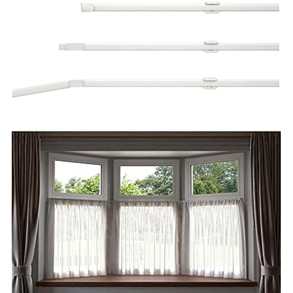 Ians Emporium Flexi Net Bay Window Rod Size 475cm 187 Ideal For All Window Shapes Including Bay Windows Amazon Co Uk Home Kitchen