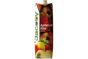 ZEELEC Jacoby jus de pomme 100% transparent, pack de 6 x 1 L)