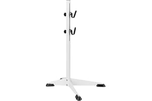 QWORK® Cavalletto da parcheggio per biciclette per forcella della ruota posteriore, Cavalletto bici per manutenzione con gancio rivestito in gomma, Ganci flessibili para altezza regolabili