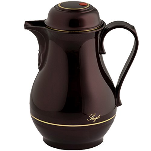 Rotpunkt 530 BLACKCHERRY Isolierkanne "Nummer 530" 0,5 L, Kunststoff, schwarz-rot, 20 x 10 x 10 cm