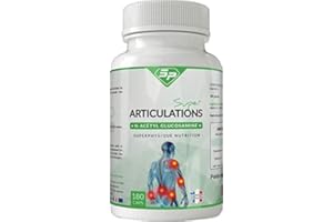SUPER ARTICULATIONS contre les douleurs articulaires • 100% N-Acétyl-D-Glucosamine • PROUVÉ SCIENTIFIQUEMENT • Made in France • Pour 3 MOIS • SuperPhysique Nutrition