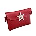 Produktbild YULAND Handtasche Damen, Schultertaschen Für Damen Tasche Für Damen Rucksack Ledertasche Kleine Frau Reine Farbe Schultertasche Messenger Satchel Tote Umhängetasche Handytasche (Rot)