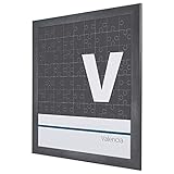 Bilderrahmen fr Puzzle ca. 500-1000 Teile 50X70cm Anthrazit Stahl ANTIREFLEX* - 