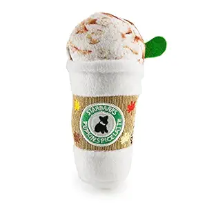 Haute Diggity Dog Squeaky Toys - Starbarks Collection (Starbarks Pupkin Spice Latte, Small)