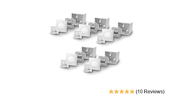 Cat6a Netzwerkdose Netzwerk Dose 10x Cat 6 A 2x Rj45 Port Voll