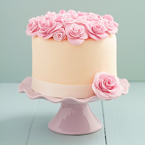 NALATI 3 Stücke Rosenausstecher ****Valentinstag Kuchen**** DIY Backzubehör für Fondant Marzipan Blütenpaste Kunchen die einfachsten Rosen Ausstecher 3D-Blumen Schablone - 5