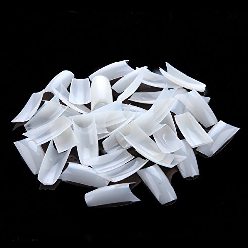 MAKARTT False Nails Acrylic Nail Tips Well Less Half Cover Natural Color 500pcs 10 Sizes DIY Salon