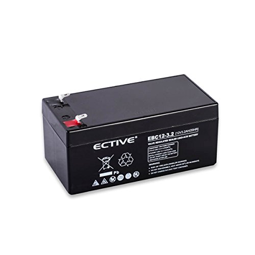 ECTIVE EBC-Serie | Zyklenfester 12V Bleiakku | 5 Varianten: 1,3Ah – 7,2Ah |Wartungsfreier Blei-AGM-Akku, Blei-Vlies-Akku, AGM-Akku, Bleigelakku, Blei-Akku, Blei-Batterie für höchste Anforderungen