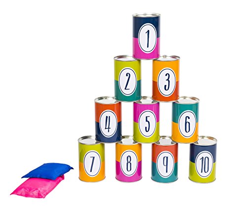 Professor Puzzle Tin Can Tumble Garden Game