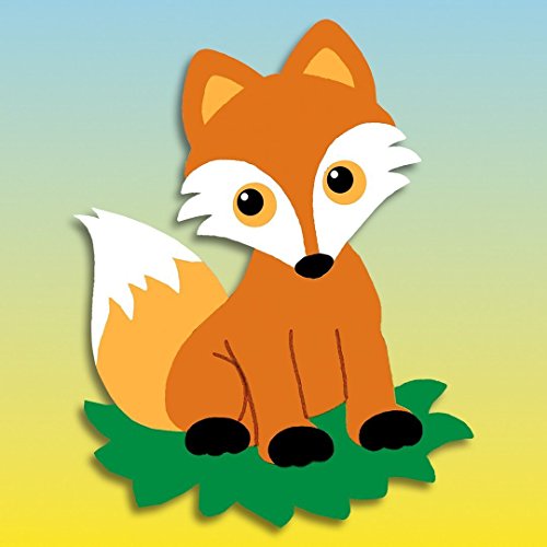 Fischer Fensterbild Probierbastelpackung FUCHS / Kinder Bastelpackung / 13 x 11 cm / zum Selberbasteln / Basteln mit Papier und Pappe - 2