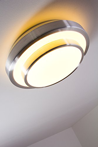 LED Bad Decken-Leuchte mit warmweißem Licht aus Aluminium