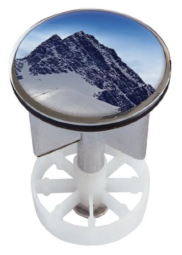 Waschbeckenstöpsel Design Großglockner | Abfluss-Stopfen aus Metall | Excenterstopfen | 38 – 40 mm - 2