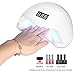 Roleadro LED Nail Lamp Dryer 48W for All UV Led Nail Gel with Timer and Painless Mode/3 Times Faster Than Traditional UV Lamp White