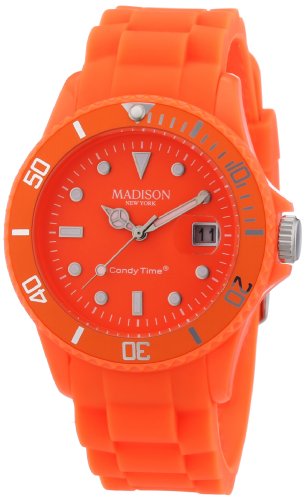 MADISON NEW YORK Unisex-Armbanduhr Candy Time Neon Analog Quarz Silikon U4503-51/1 MADISON NEW YORK Unisex-Armbanduhr Candy Time Neon Analog Quarz Silikon U4503-51/1