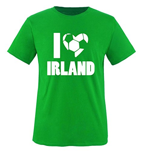 I Love Irland – Herren T-Shirt – Grün/Weiss Gr. XL