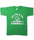 handball trikot kinder thw kiel  Artdiktat Kinder T-Shirt - Du, Du und Du - Mitkommen - Handball - Funshirt Humor Fun Spaß Kult Spruch Sport Größe 110/116, Grün