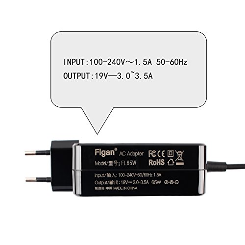 65W Flgan extra lange 250cm Ladegerät Netzteil für Asus F555LA F555LB F555UB F555LD X555UB TP550LA TP500LA F756UQ F756UJ X756UX P756UA F550CA R556LA A501UX P550LAV fujitsu lifebook A E Notebook - 3