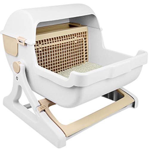 Preisvergleich Produktbild PDDJ Halbautomatische Schnellreinigungskatzen-Katzenklo, Katzentoilette mit Schubladenreinigungsbox für Kätzchen