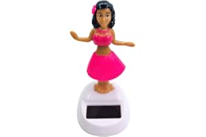 Lamptti Solar Power Dancing Hulas Girl Dashboard, Solar Dancing Swinging Girls Kids Toys, Eco-Friendly Solar Bobblehead Figures for Car Dashboard & Home Decoration