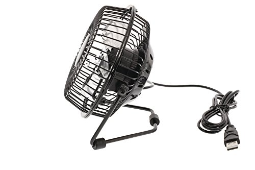 Eurosell Retro Design Metall Mini USB Ventilator schwarz - 3