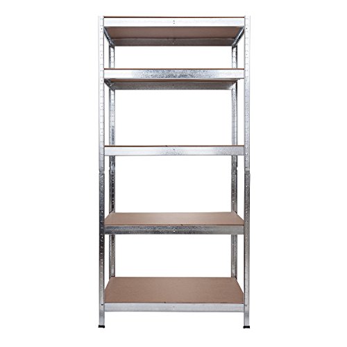 Lagerregal verzinkt belastbar bis 875 kg – Maße: 180 x 75 x 45 cm Regal Steckregal Kellerregal Werkstattregal Schwerlastregal - 9