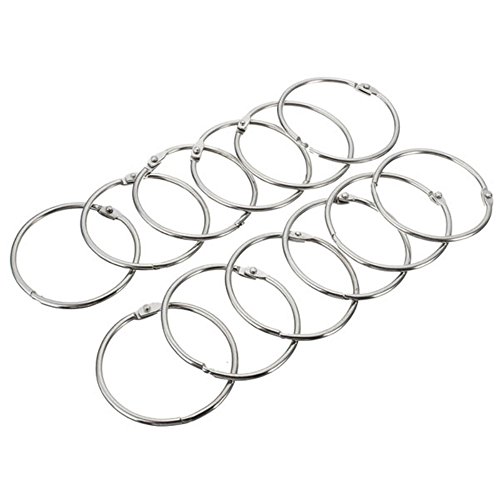 Ungfu Mall 12PC Edelstahl Kreis Duschvorhang Haken Badvorhang Glide Hanger - 4