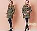 Sweet Mommy Down Duffle Maternity and Mother Coat with baby pouch SJ2032 Black M(8-10)