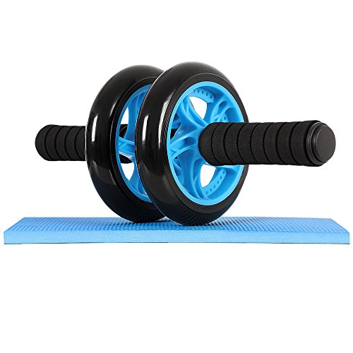 Songmics Bauchtrainer Roller AB Wheel mit Knie Pad