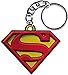 Produktbild SUPERMAN Logo Rubber Gummi KEYCHAIN SCHLÜSSEL, Officially Licensed Artwork KunstwerkDC Comics Superhero 2.5" x 2" - High Quality Qualität Ruber KEYCHAIN SCHLÜSSEL