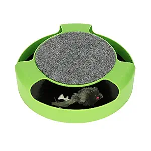 Mascots Tierra Cat toy/cat wheel - Carpeted (Cat Wheel carpet) - Color May Vary