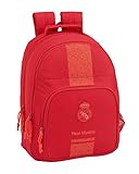 Adaptable a carro Real Madrid CF Mochila Grande Doble Adaptable a Carro, 42 cm, Rojo