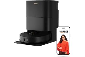 Eureka Forbes SmartClean Fully Automatic Cleaning Blitz Robotic Vacuum | 18,000Pa Suction| Mop Extend & Lift |LiDAR with DToF & Line Laser |Auto Mop Wash |Hot Air Dry |Up to 75 Days Hands-Free
